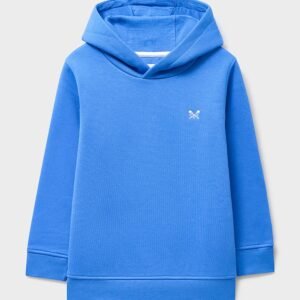 Cotton Blend Crossed Oars Hoodie in Blue