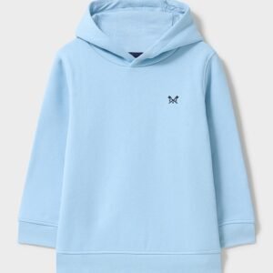 Cotton Blend Crossed Oars Hoodie in Light Blue