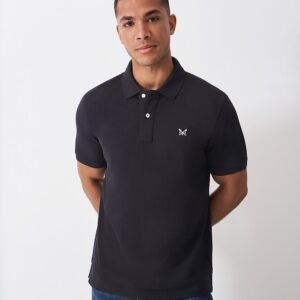 Classic Pique Polo Shirt in Black
