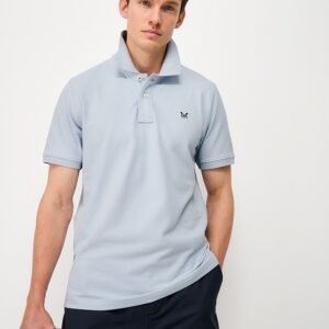 Classic Pique Polo Shirt in Light Blue