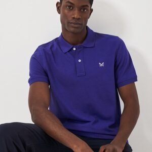 Classic Pique Polo Shirt in Marine Blue