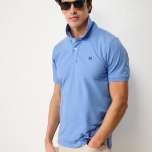 Classic Pique Polo Shirt in Sky Blue