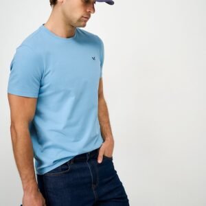 Crew Classic Cotton Tee in Light Blue