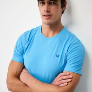 Crew Classic Tee in Mid-Blue