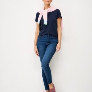 Perfect Crew Slub T-Shirt in Navy