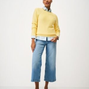 Cotton Stitch Jumper in Yellow