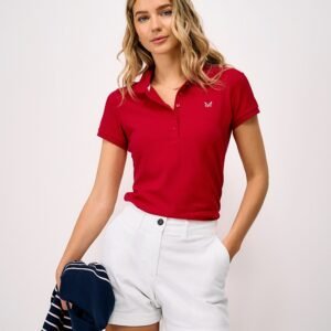 Classic Cotton Polo in Cherry