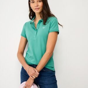 Classic Cotton Polo in Sea Green