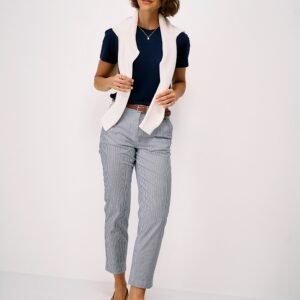 Ticking Stripe Tapered Trouser